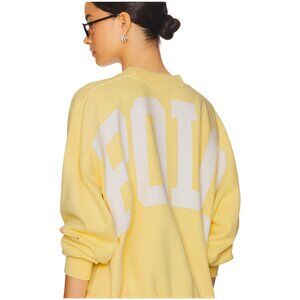 POLO Ralph Lauren Sweatshirt Womens Oversize L Back Logo Yellow NWT